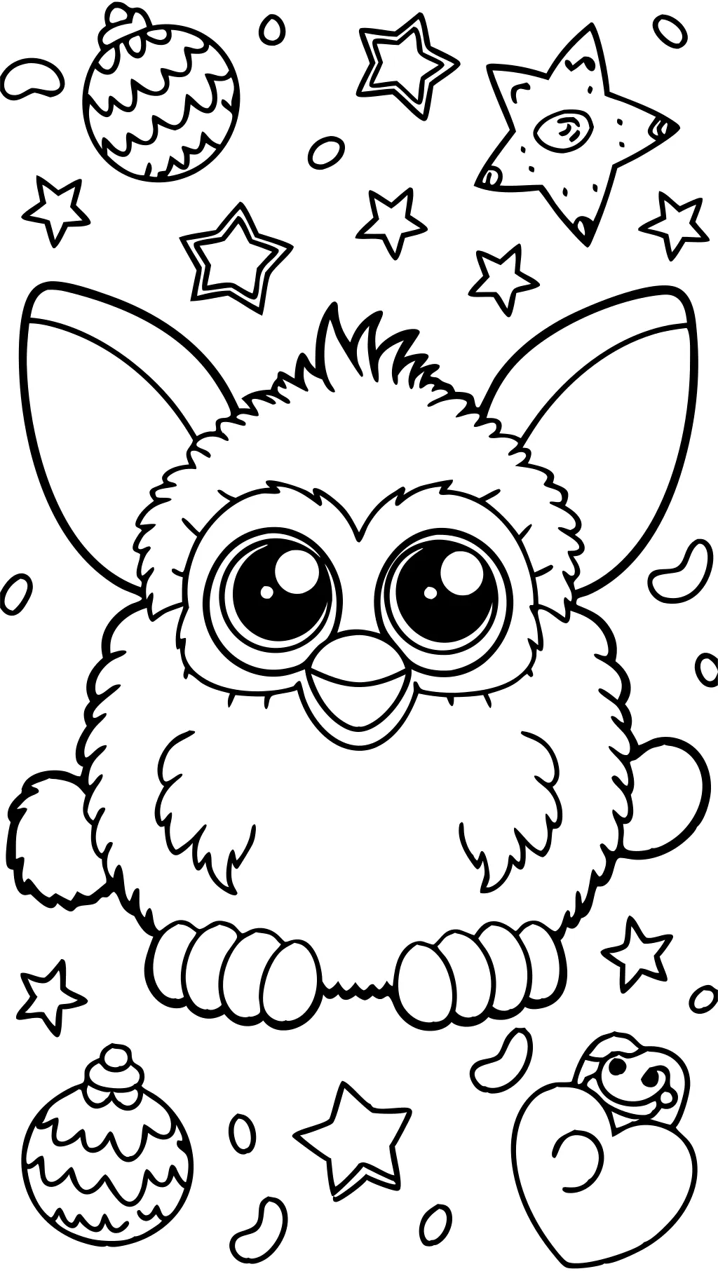 Página para colorear de Furby